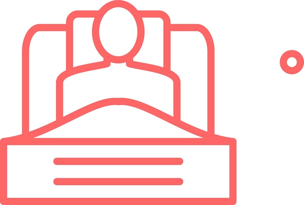 Diseño vectorial Estilo del icono de despertar del bienestar