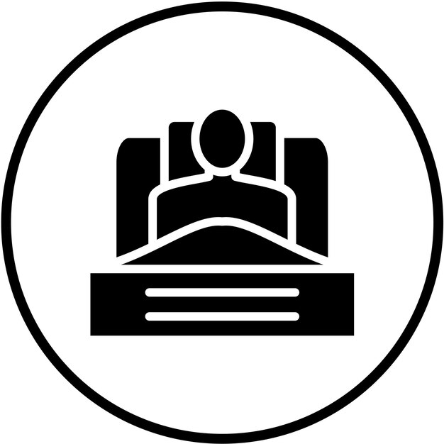 Diseño vectorial Estilo del icono de despertar del bienestar