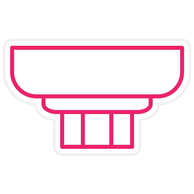 Diseño vectorial Estilo del icono del detector de humo