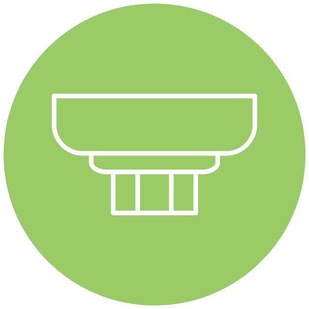 Diseño vectorial Estilo del icono del detector de humo