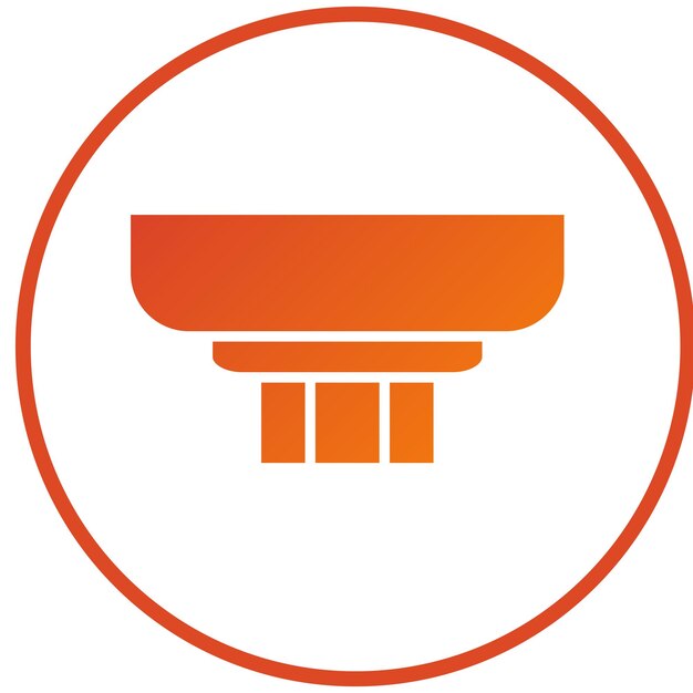 Diseño vectorial Estilo del icono del detector de humo