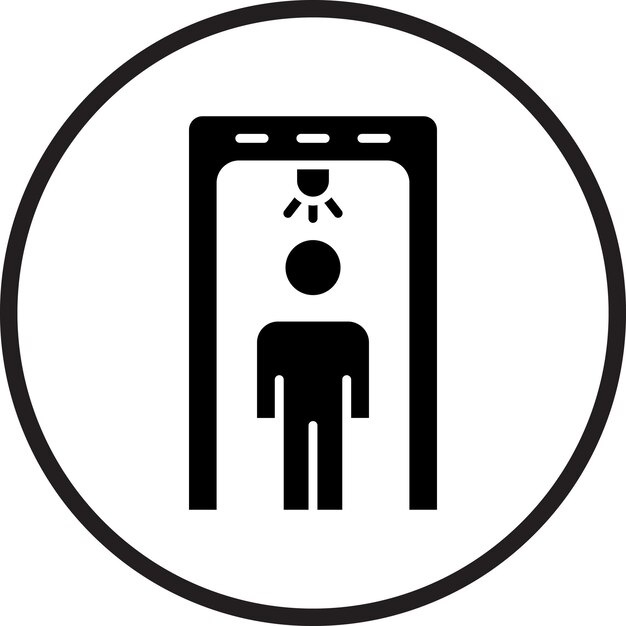 Diseño vectorial Estilo del icono del detector de metales