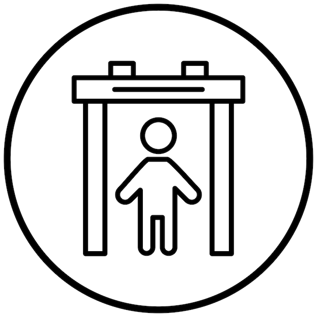 Diseño vectorial Estilo del icono del detector de metales