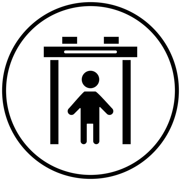 Vector diseño vectorial estilo del icono del detector de metales