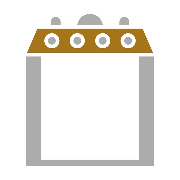Diseño vectorial Estilo del icono del detector de metales