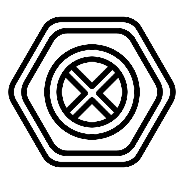 Diseño vectorial sin estilo de icono de detención