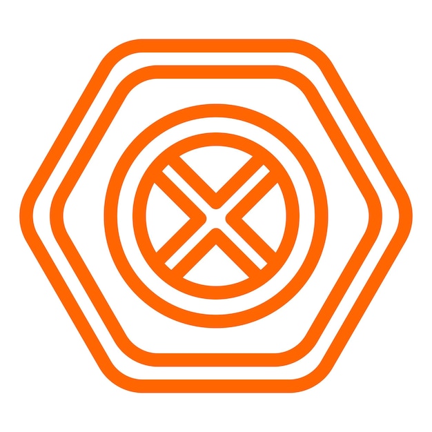 Diseño vectorial sin estilo de icono de detención