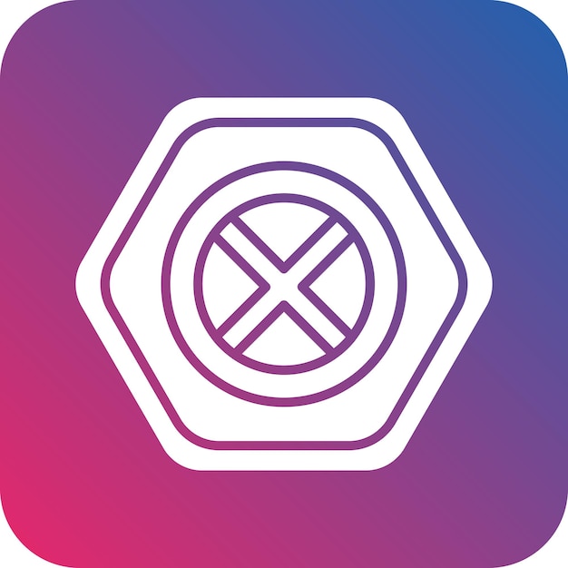 Diseño vectorial sin estilo de icono de detención