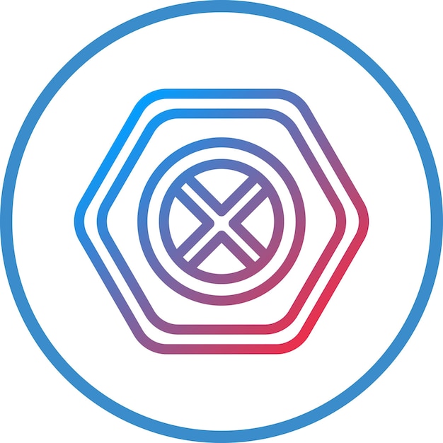 Diseño vectorial sin estilo de icono de detención