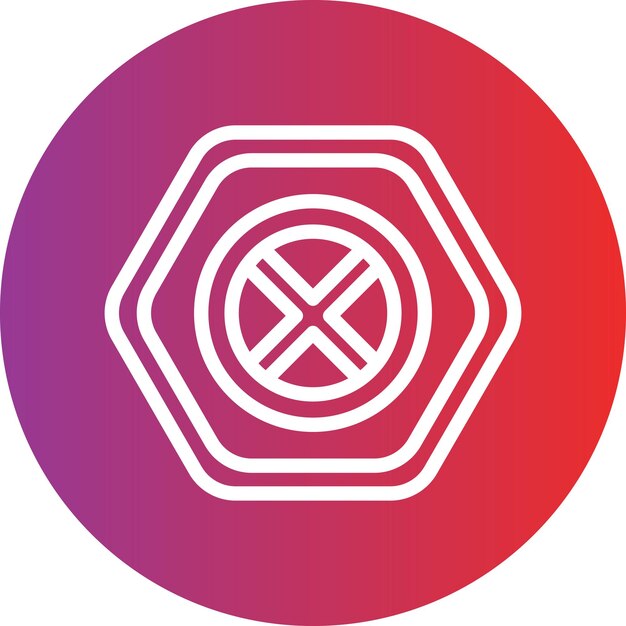 Diseño vectorial sin estilo de icono de detención