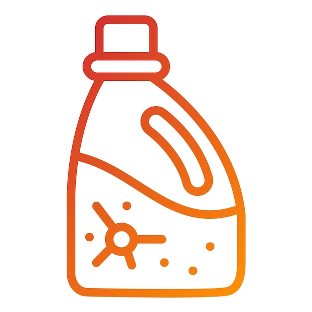 Diseño vectorial de estilo de icono de detergente para la ropa