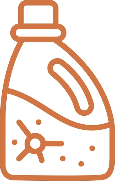 Diseño vectorial de estilo de icono de detergente para la ropa