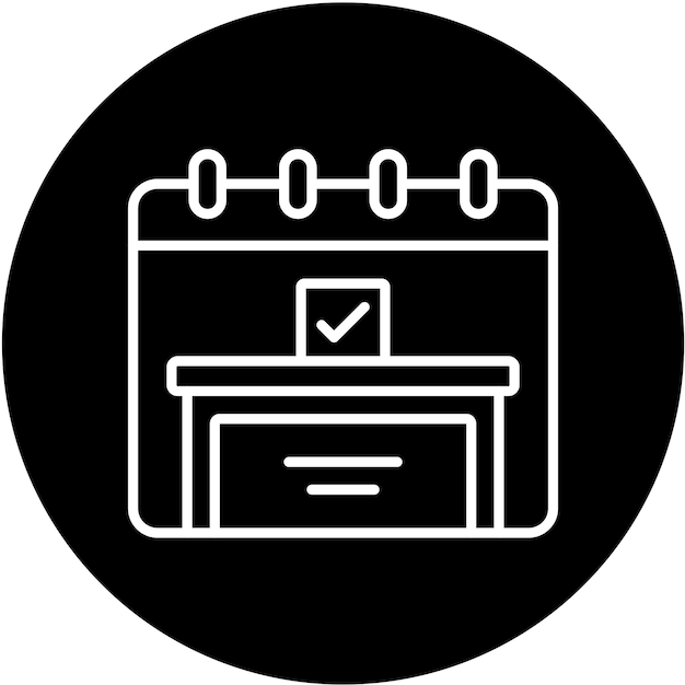 Diseño vectorial Estilo del icono del día de las elecciones