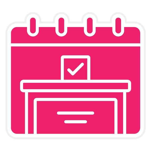 Diseño vectorial Estilo del icono del día de las elecciones