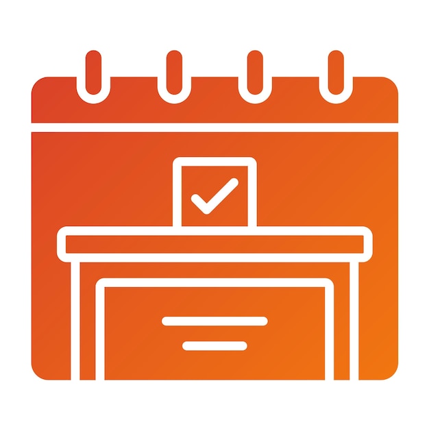 Diseño vectorial Estilo del icono del día de las elecciones
