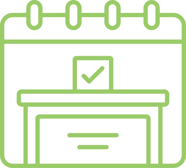 Diseño vectorial Estilo del icono del día de las elecciones