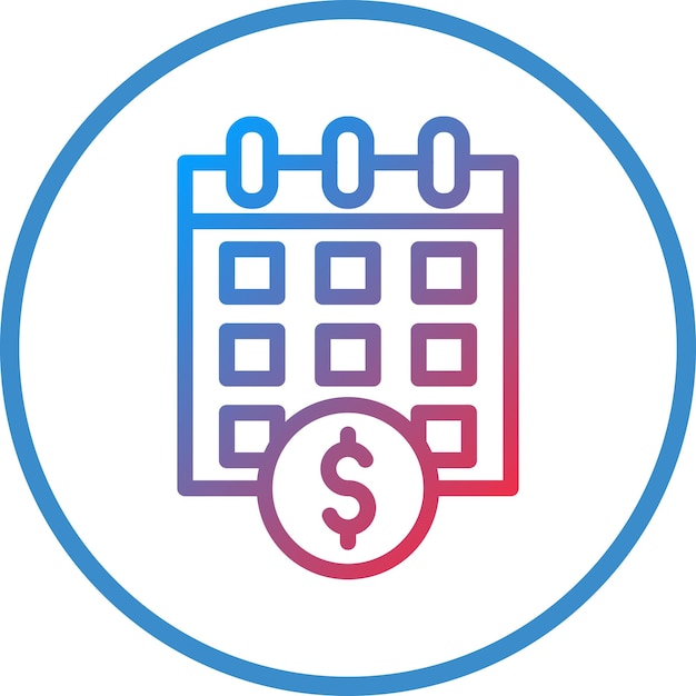 Diseño vectorial Estilo del icono del día de pago