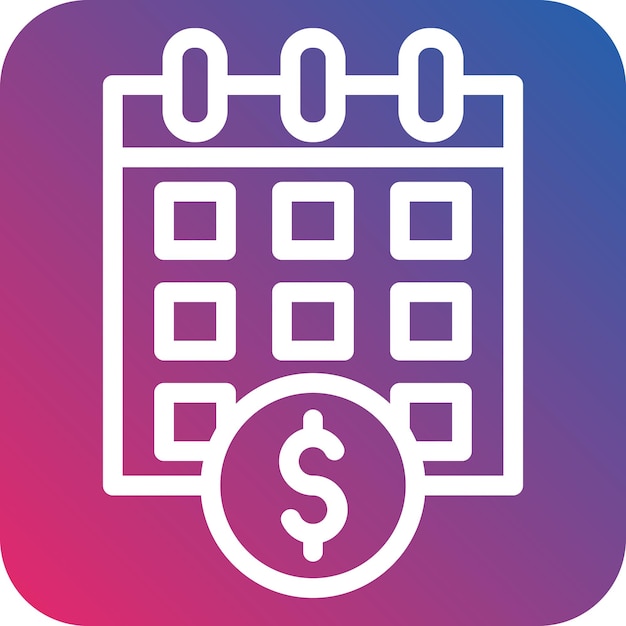 Diseño vectorial Estilo del icono del día de pago