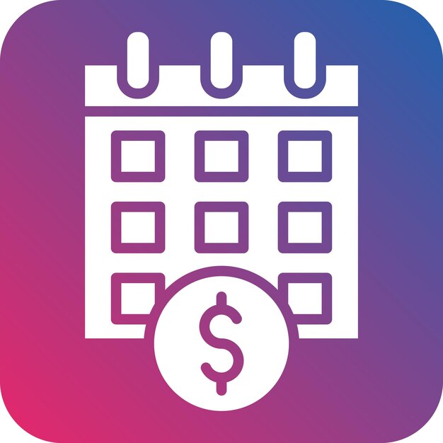 Diseño vectorial Estilo del icono del día de pago