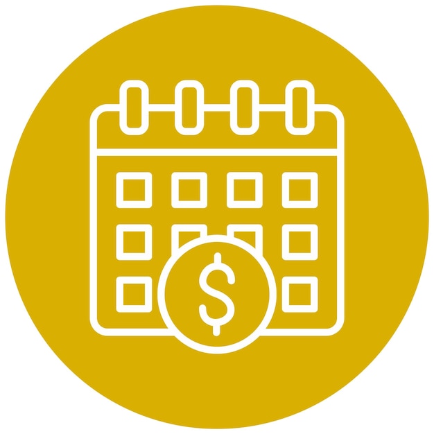 Diseño vectorial Estilo del icono del día de pago