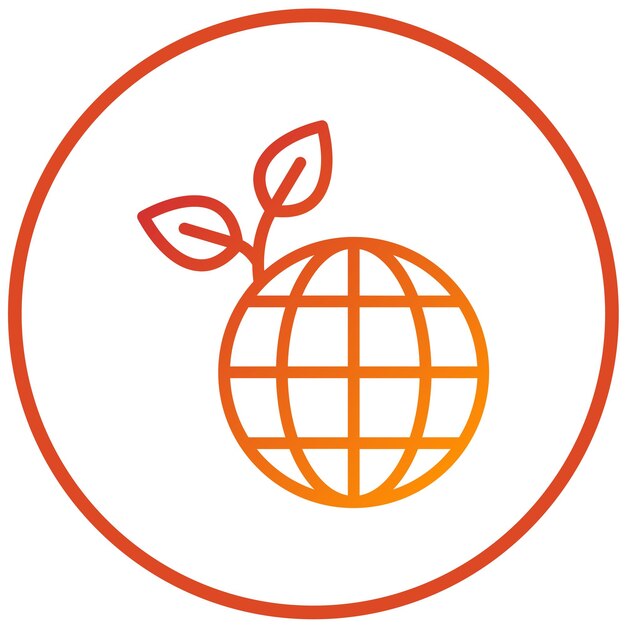 Diseño vectorial del estilo del icono del Día de la Tierra