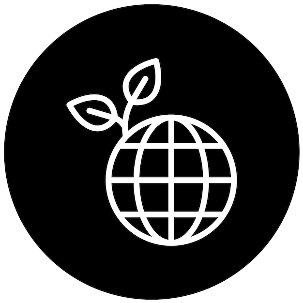 Diseño vectorial del estilo del icono del Día de la Tierra