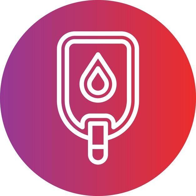 Diseño vectorial del estilo del icono de la diabetes