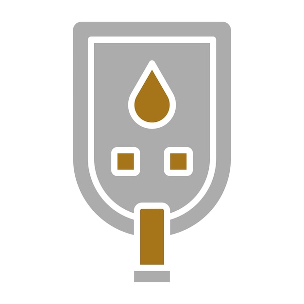 Diseño vectorial del estilo del icono de la diabetes
