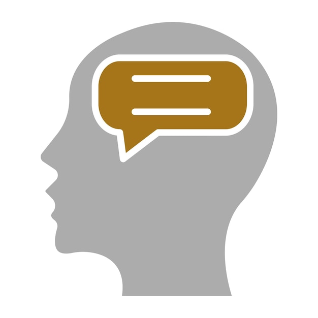 Diseño vectorial Estilo de icono de diálogo interno
