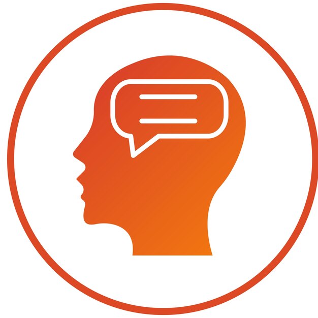 Diseño vectorial Estilo de icono de diálogo interno