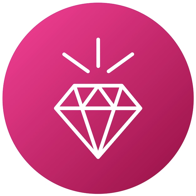 Diseño vectorial de estilo de icono de diamante