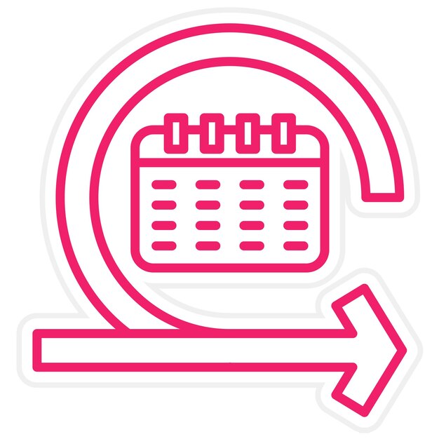 Diseño vectorial Estilo de icono diario de Scrum