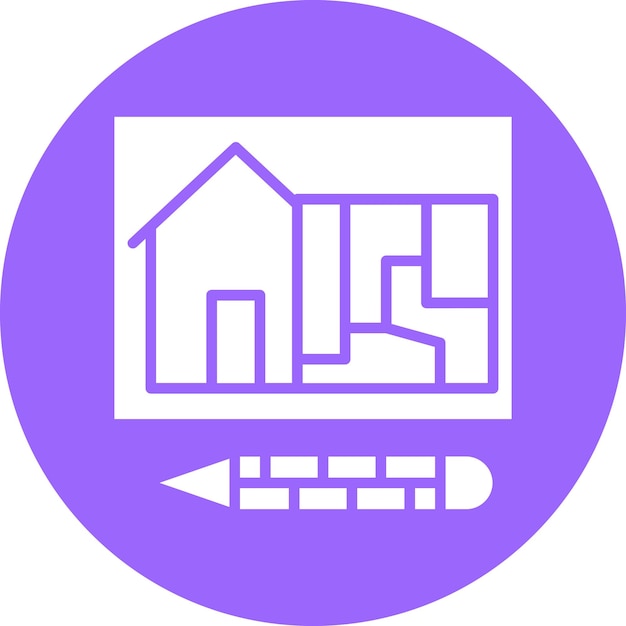 Diseño vectorial Estilo de icono de dibujo técnico