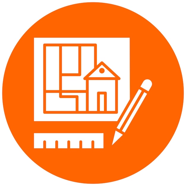 Diseño vectorial Estilo de icono de dibujo técnico