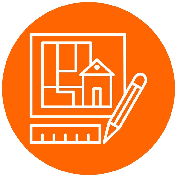 Vector diseño vectorial estilo de icono de dibujo técnico