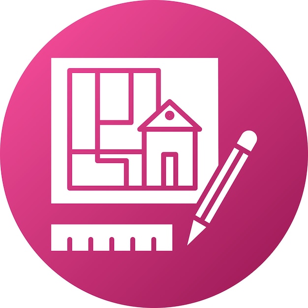 Diseño vectorial Estilo de icono de dibujo técnico