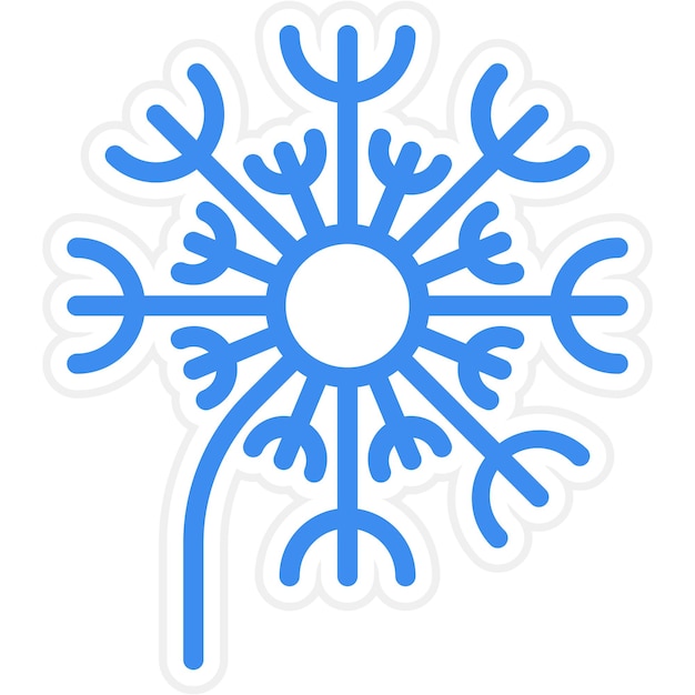 Diseño vectorial Estilo del icono del diente de león