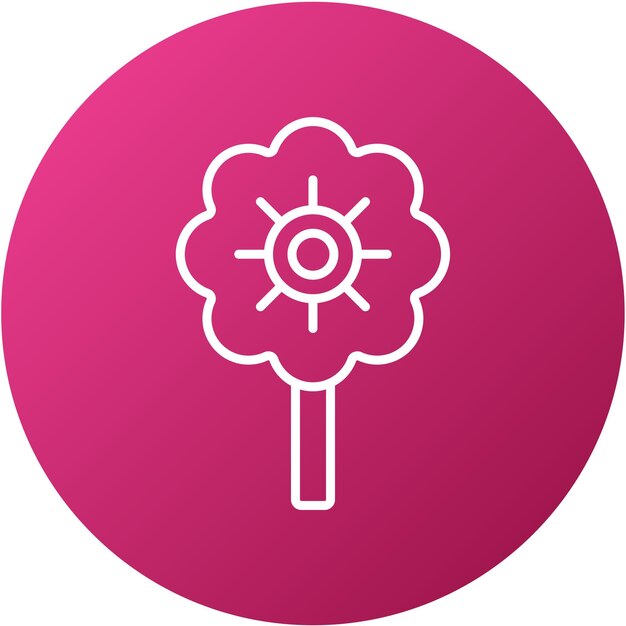 Diseño vectorial Estilo del icono del diente de león