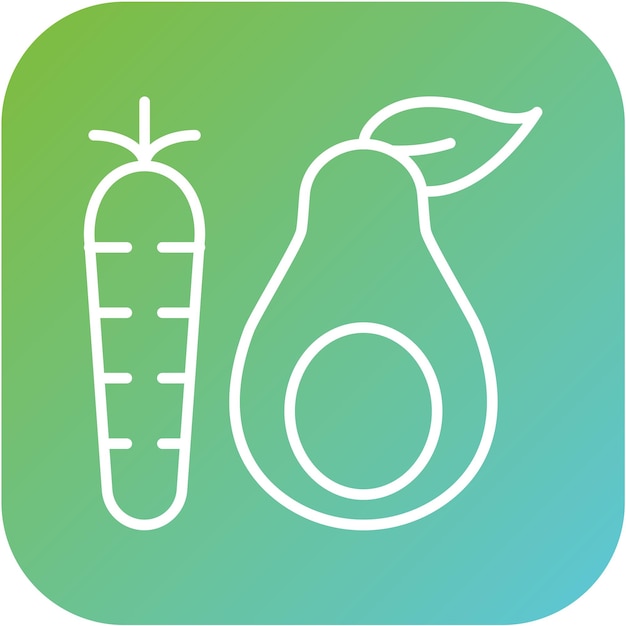 Diseño vectorial estilo de icono de dieta Lchf