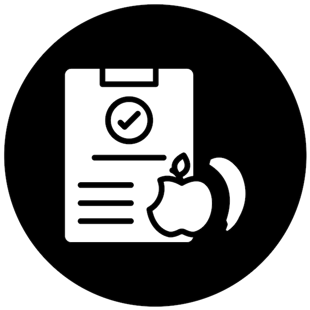 Diseño vectorial Estilo del icono de la dieta NutrientRich