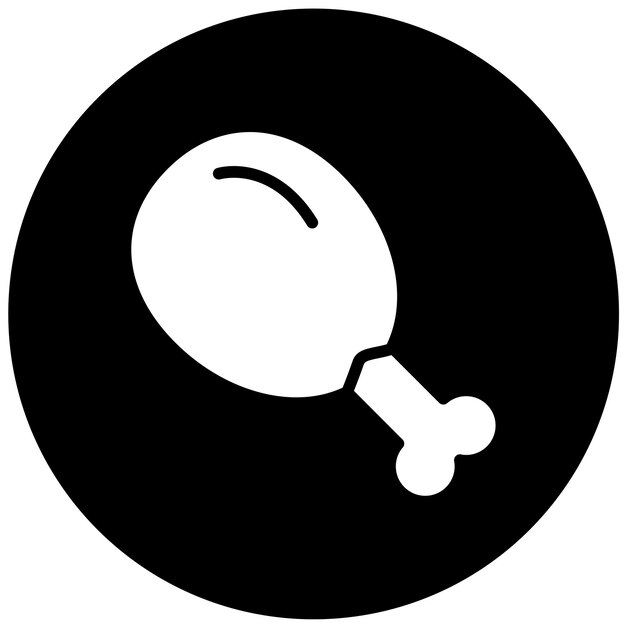 Diseño vectorial Estilo del icono de la dieta paleo