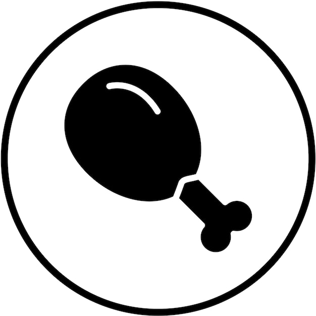 Diseño vectorial Estilo del icono de la dieta paleo