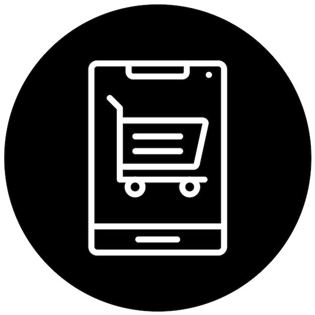 Diseño vectorial Estilo del icono de DigitalCart