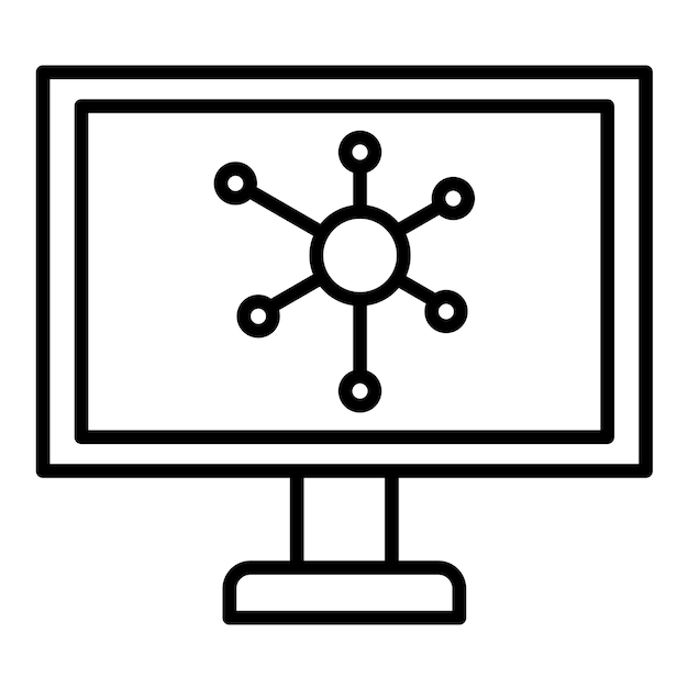 Diseño vectorial Estilo del icono de digitalización