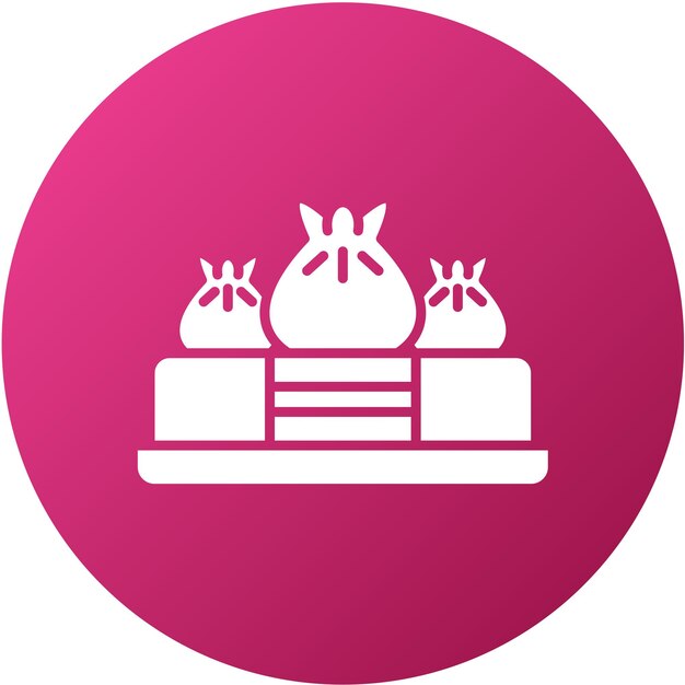 Diseño vectorial Estilo del icono Dim Sum