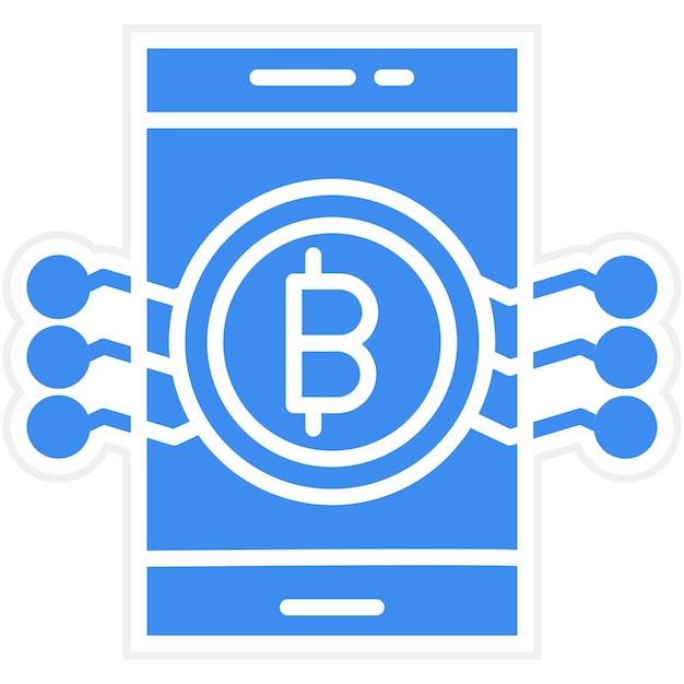 Diseño vectorial Estilo del icono del dinero digital