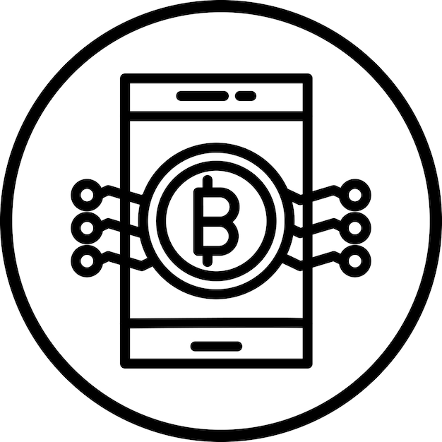 Diseño vectorial Estilo del icono del dinero digital