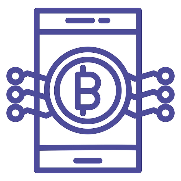 Diseño vectorial Estilo del icono del dinero digital