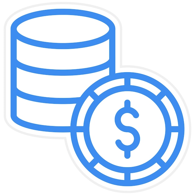 Diseño vectorial de estilo de icono de dinero