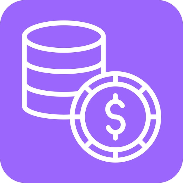 Diseño vectorial de estilo de icono de dinero